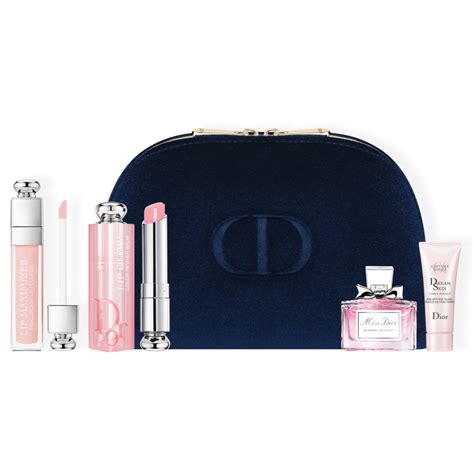 dior natural set|Dior set with pouch.